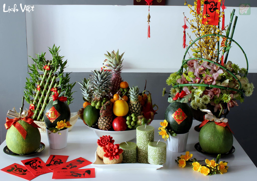 mâm ngũ quả miền Nam ngày tết