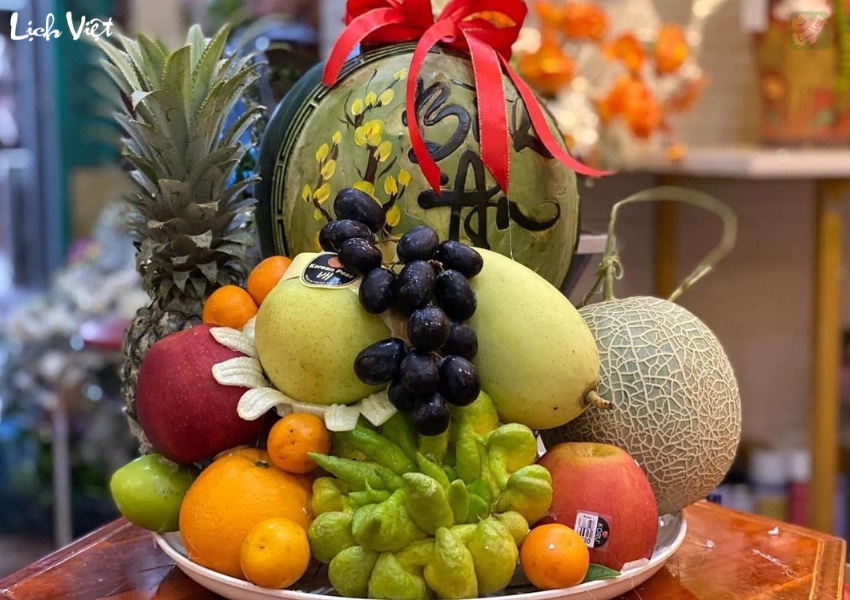 mâm ngũ quả miền Trung