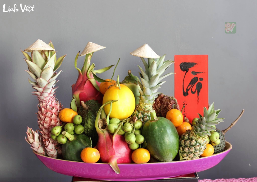mâm ngũ quả tết
