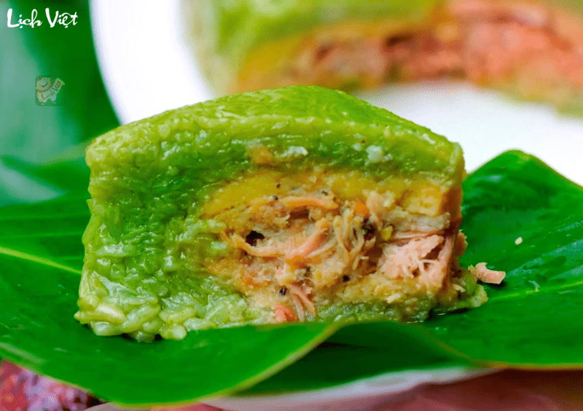 Hướng dẫn c&aacute;ch nhận biết b&aacute;nh chưng luộc pin