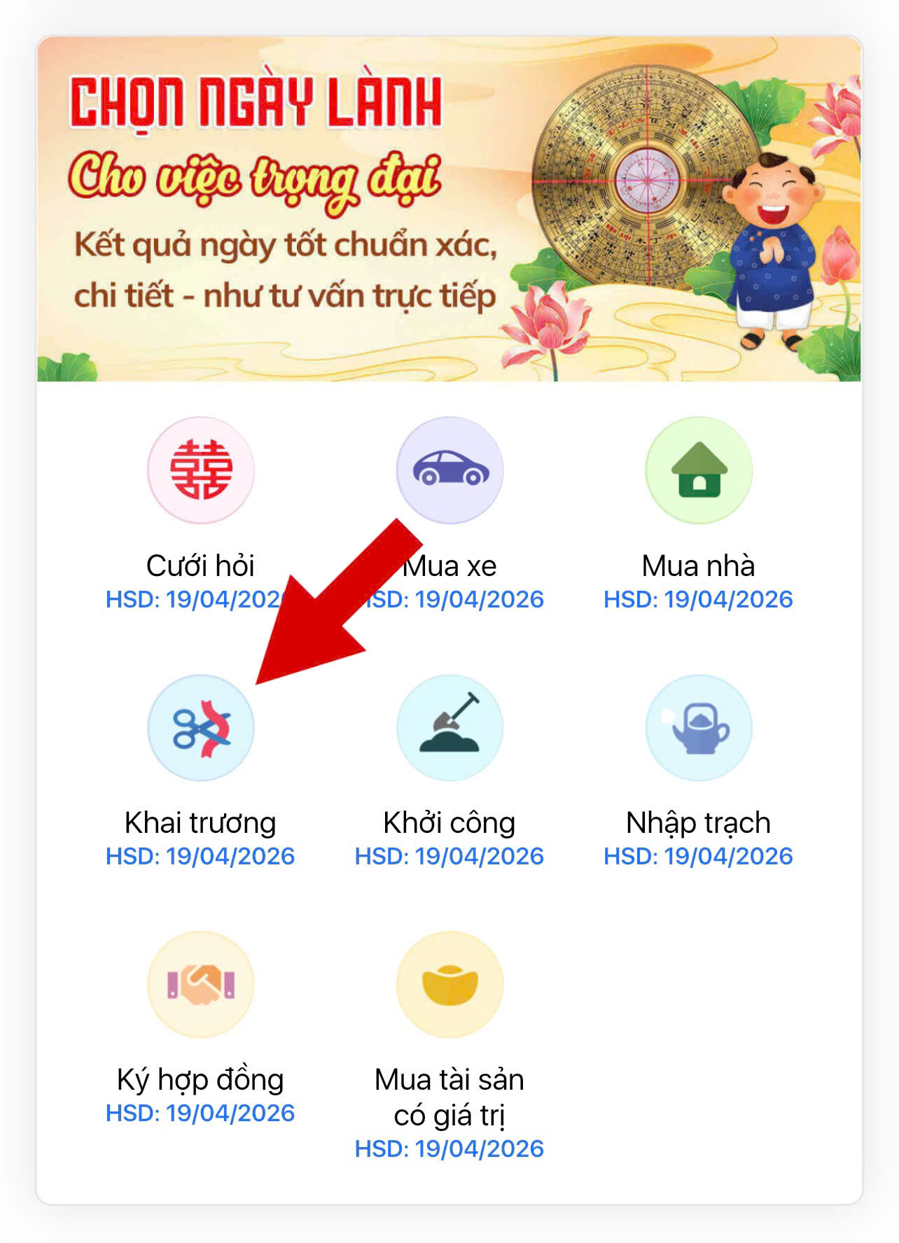 Xem ng&agrave;y khai trương