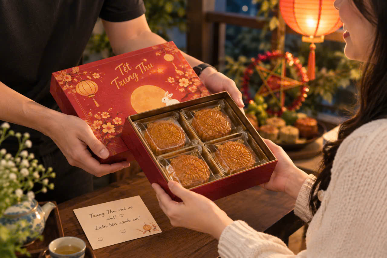 Tặng bánh Trung thu và những món quà mang ý nghĩa sẻ chia